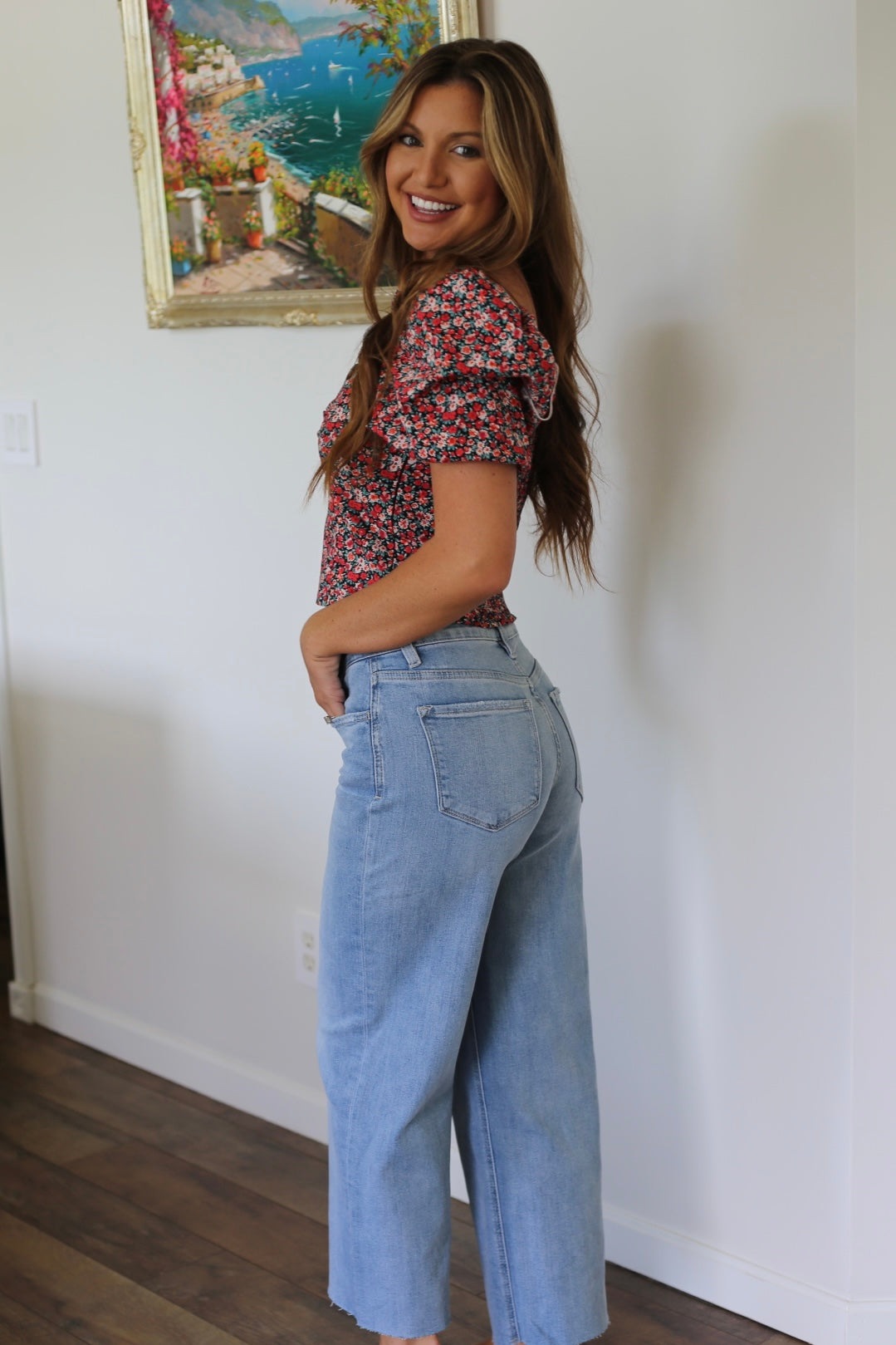 High Rise Wide Leg Jeans