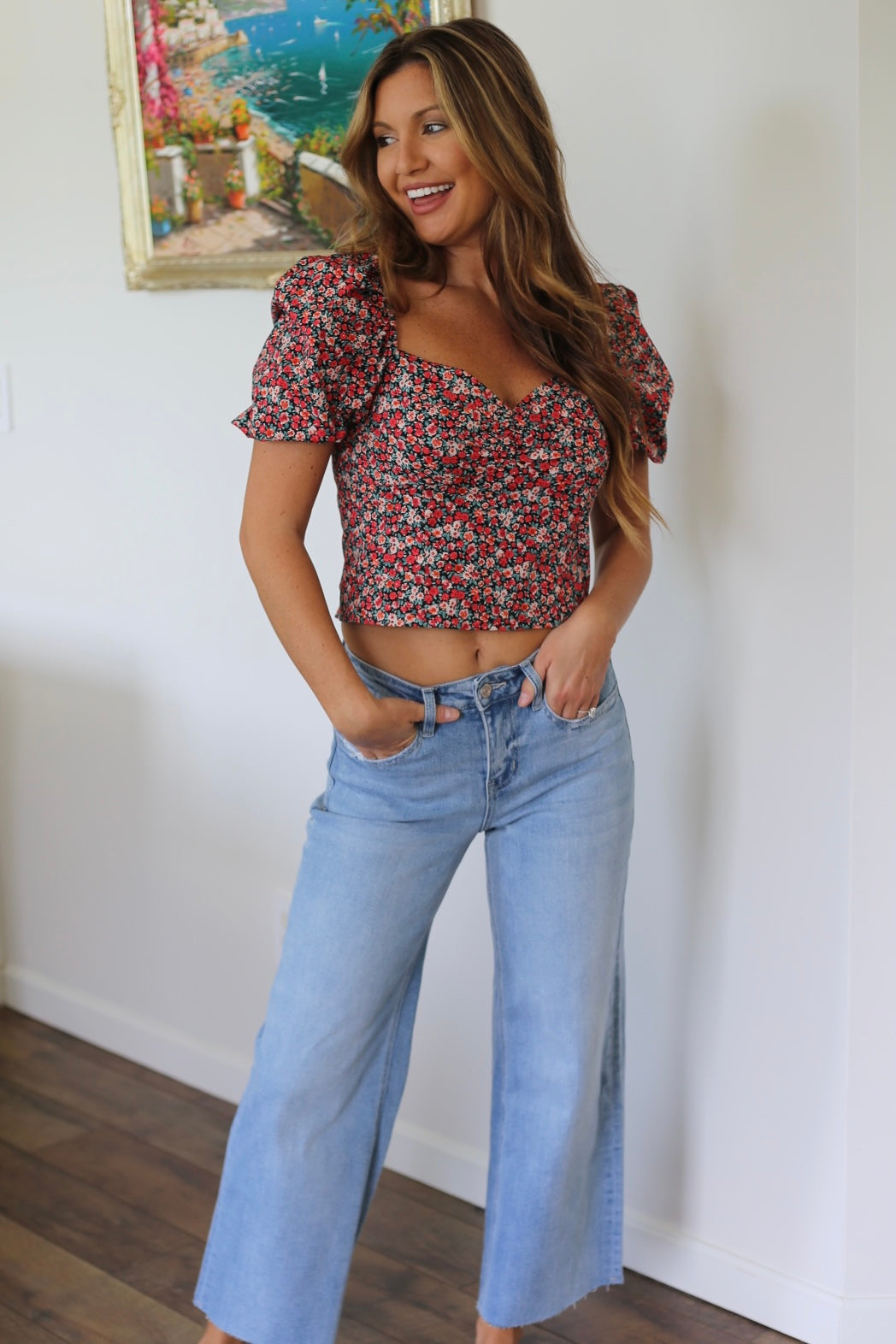 High Rise Wide Leg Jeans