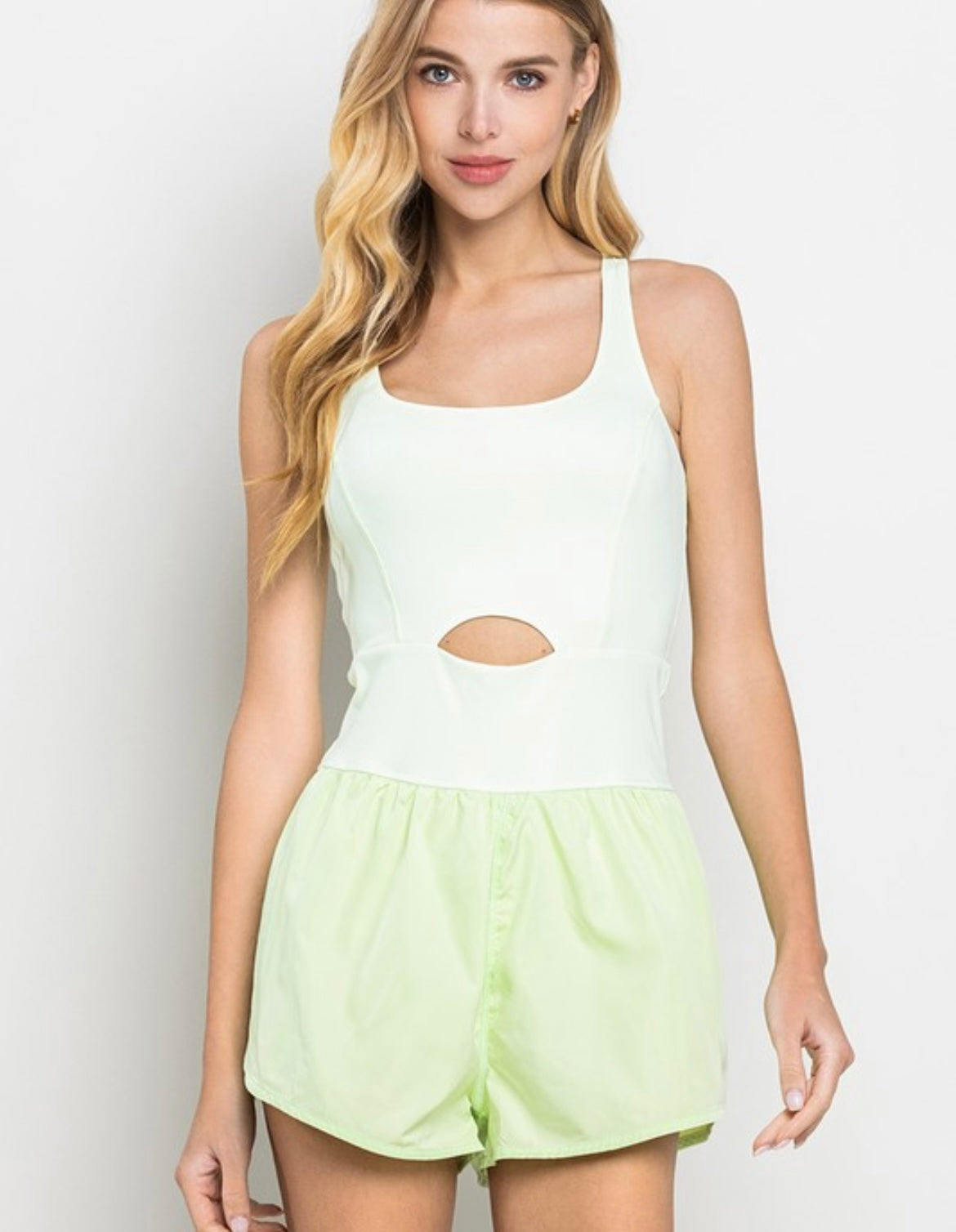 Lime Athletic Romper