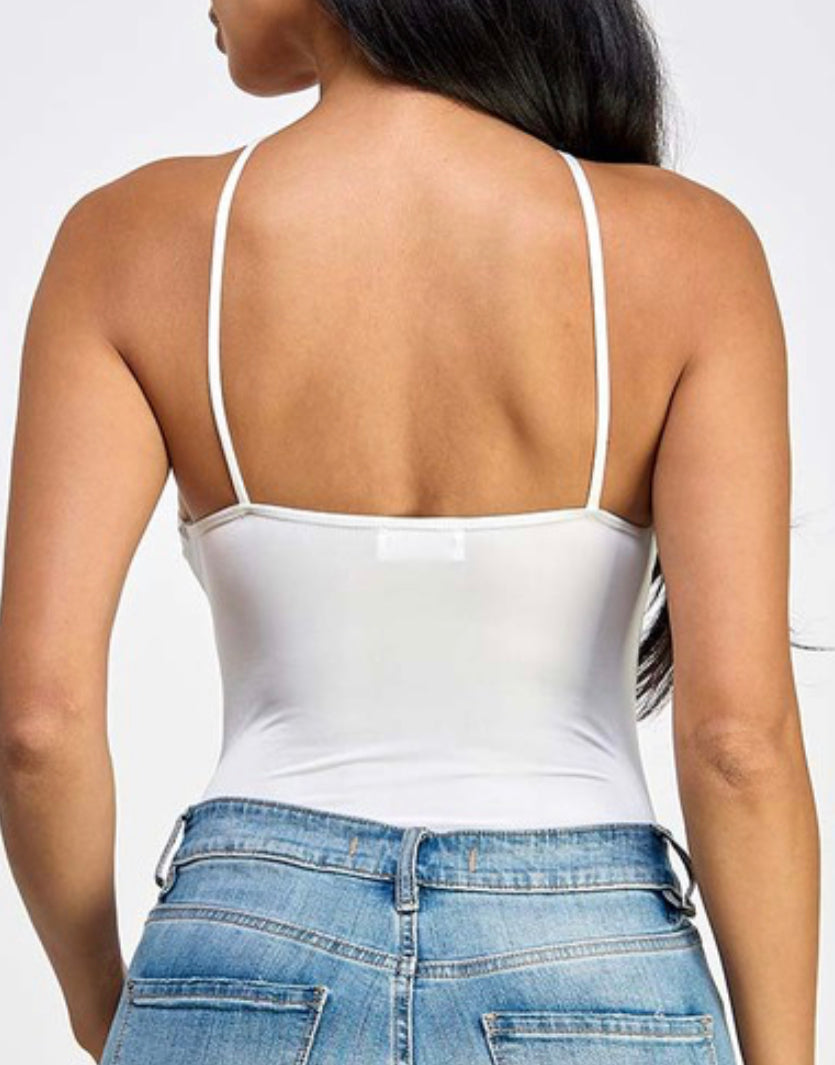 Halter Floral Bodysuit