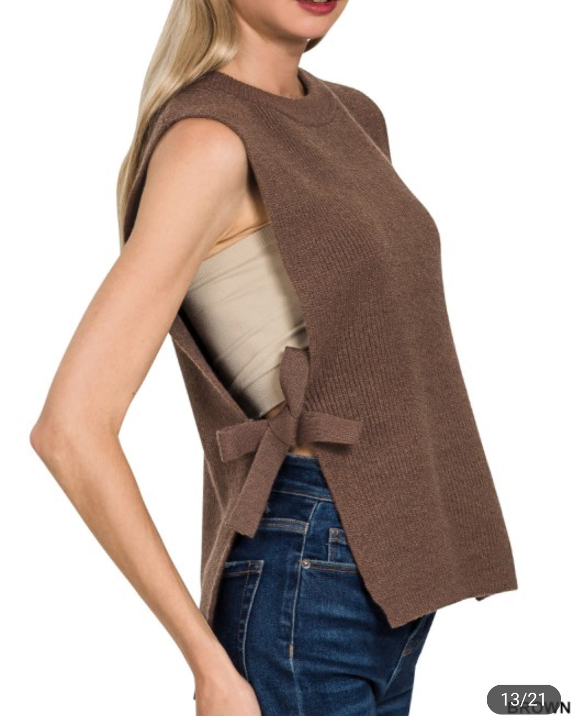 Side Tie Sweater