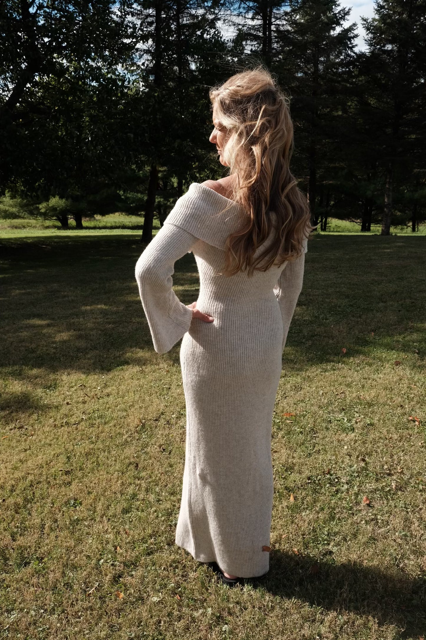 Off Shoulder Sweater Dress