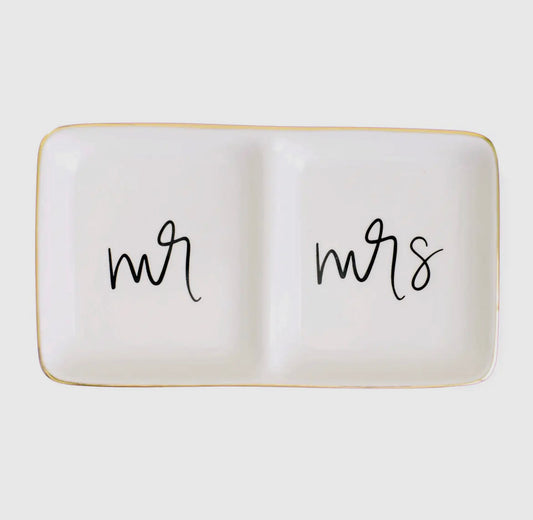 Mr. & Mrs. Jewelry Dish