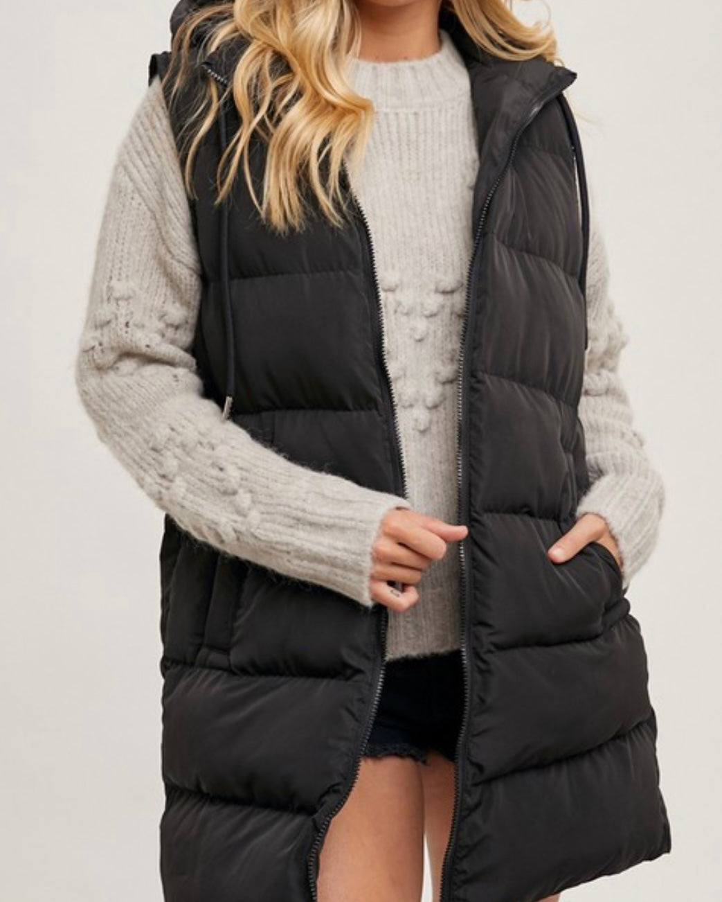 Longline Puffer Vest