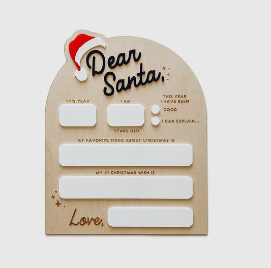 Santa Dry Erase Sign