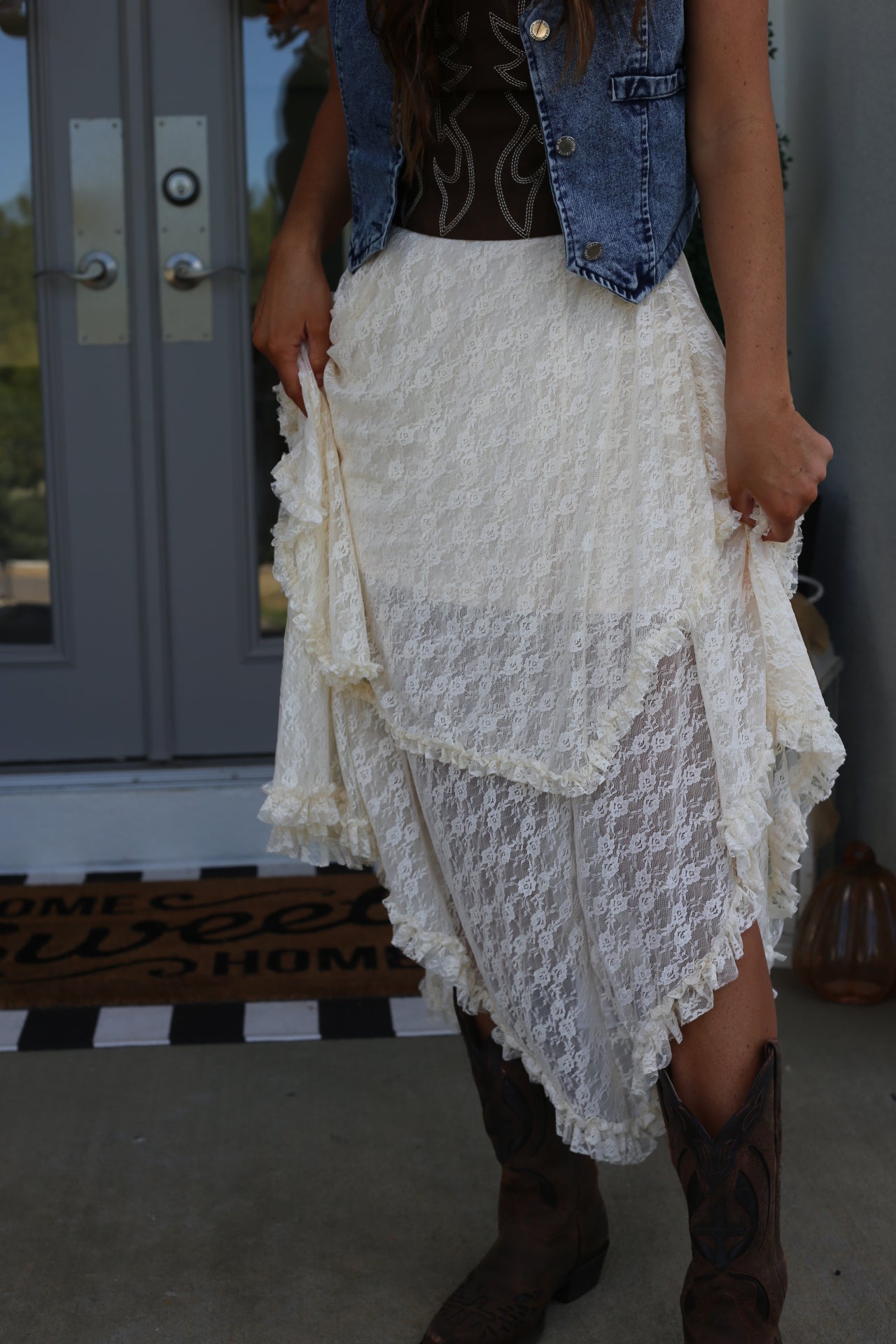 Tier Midi Skirt