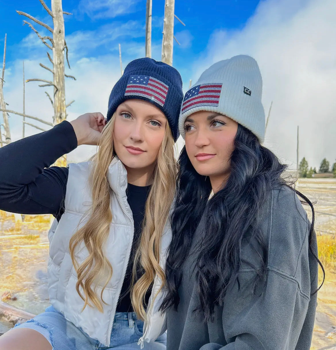 Flag Beanie-Navy