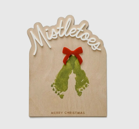 Mistletoes Footprint Keepsake