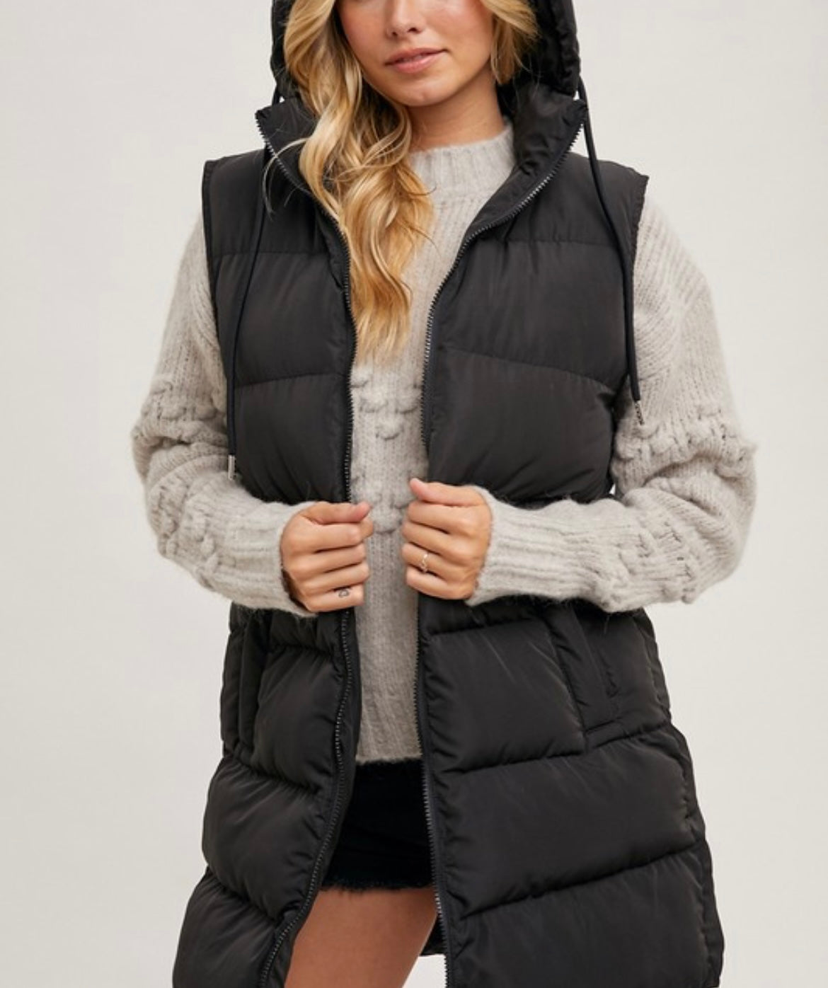 Longline Puffer Vest