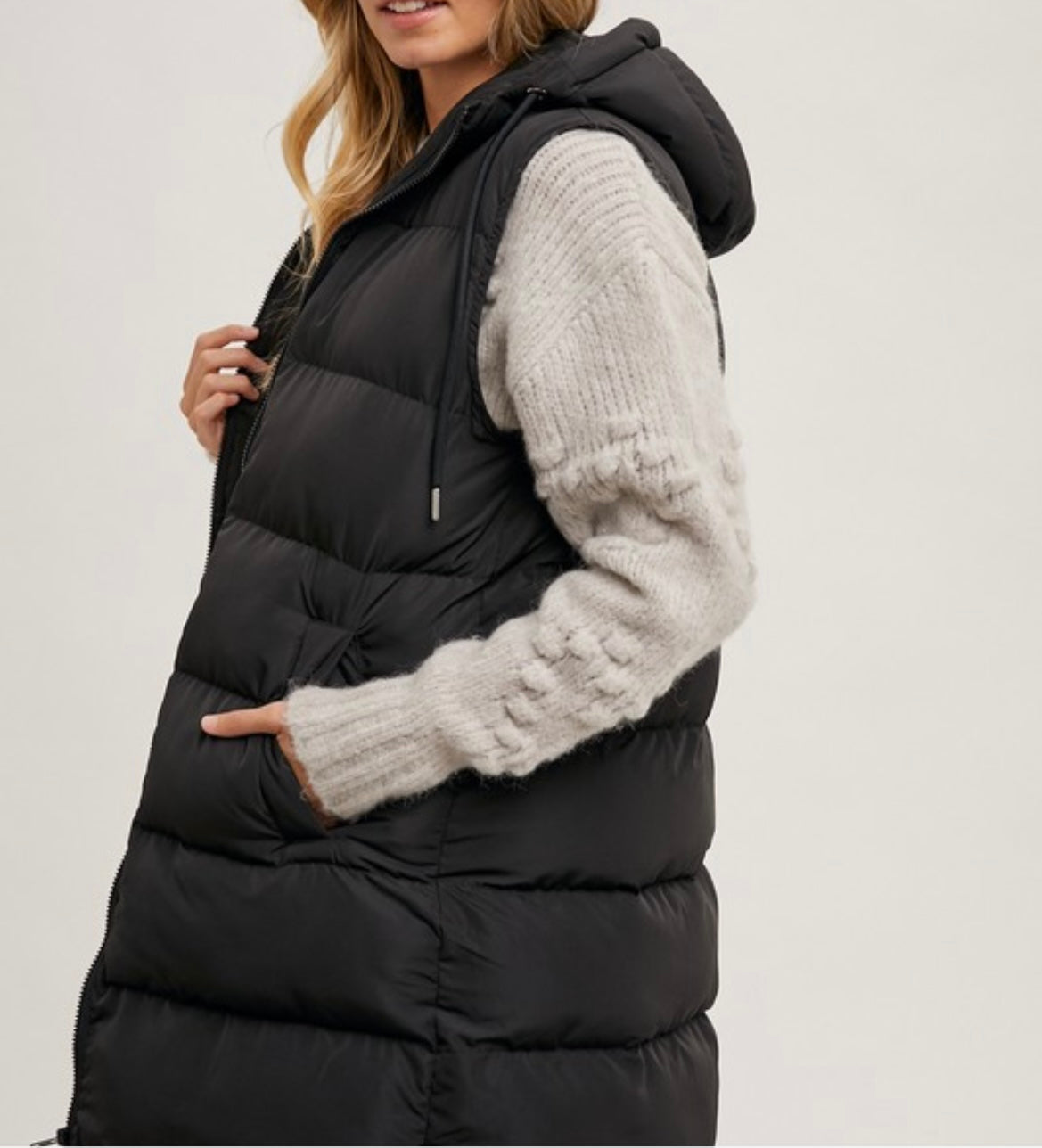 Longline Puffer Vest