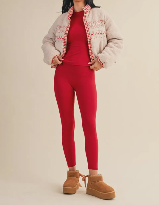 Cherry High Rise Leggings