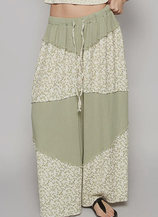 Floral Woven Pants