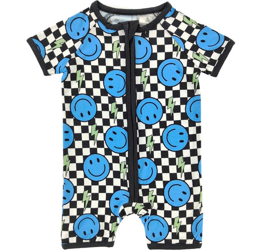 Cool Smiley Bamboo Romper