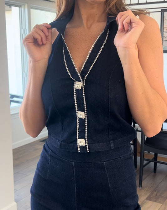 Diamond Halter Top