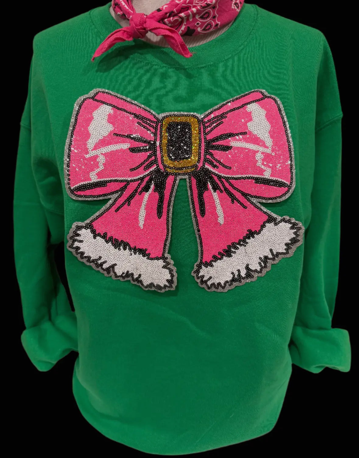 Pink Bow Sweatshirt-FINAL SALE